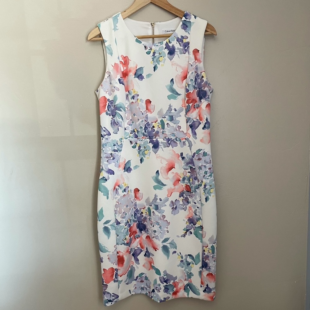 Calvin Klein | Floral Sleeveless Dress
